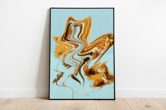 Abstract Liquid Poster Watercolor Illustrations