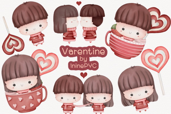 VALENTINE Watercolor Illustrations