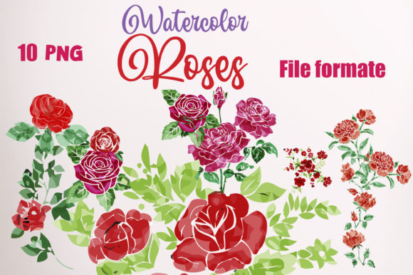 Watercolor Floral Art Design for Illustrations