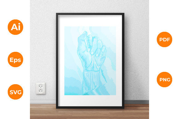 Watercolor Hand Vector Design for Illustrations
